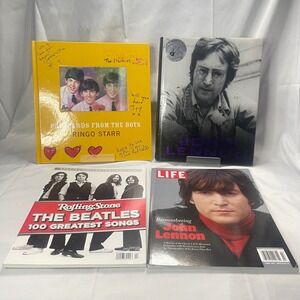 The Beatles John Lennon‎ Book & Magazine Lot Ringo Starr Postcards